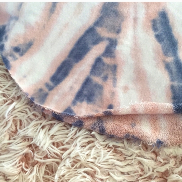 💕YF&B cotton tye dye raw edge drawstring skirt - Picture 3 of 7